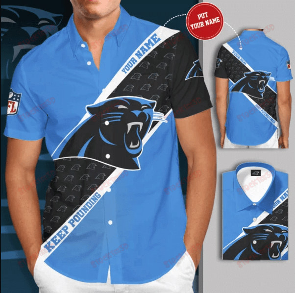 Carolina Panthers Team Football Hawaiian Shirt - Funnymugsandshirts Fashion