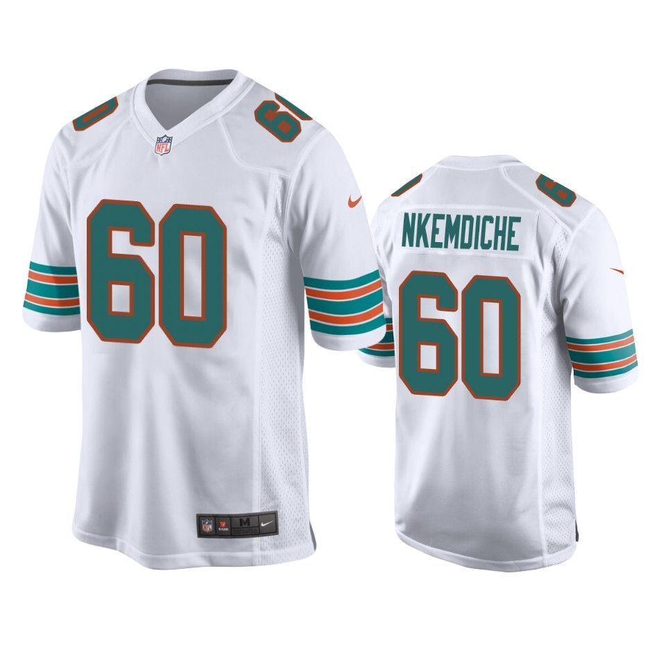 Dolphins Robert Nkemdiche White 2019 Alternate Game Mens Jersey