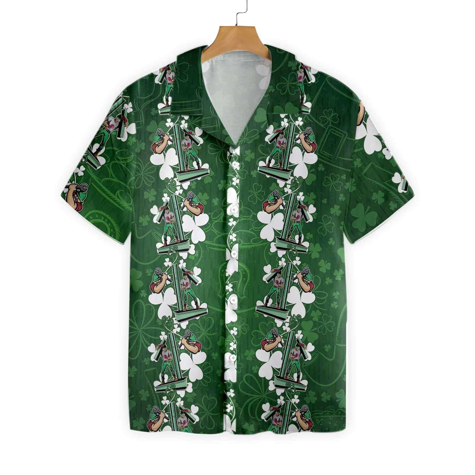 Ironworker Shamrock Happy Saint Day 1801 Hawaii Shirt Ha85283