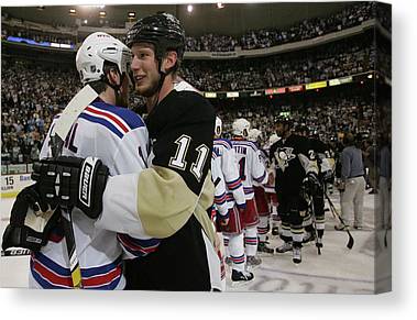 New York Rangers V Pittsburgh Penguins Bruce Bennett Canvas Print