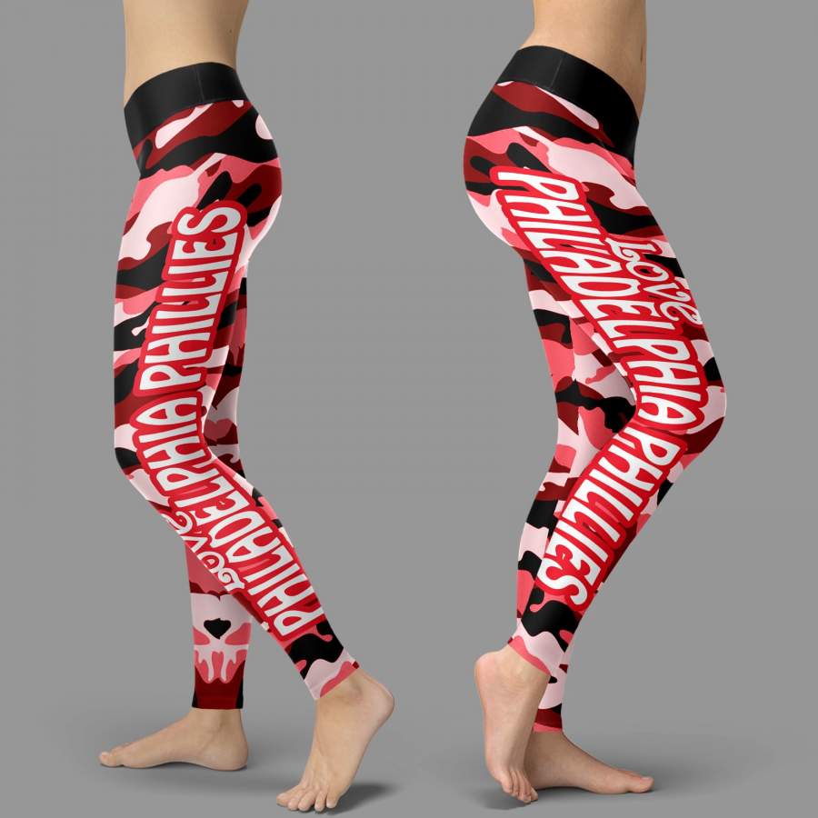 Camo Sporty Trending Fashion Fabulous Philadelphia Phillies Leggings