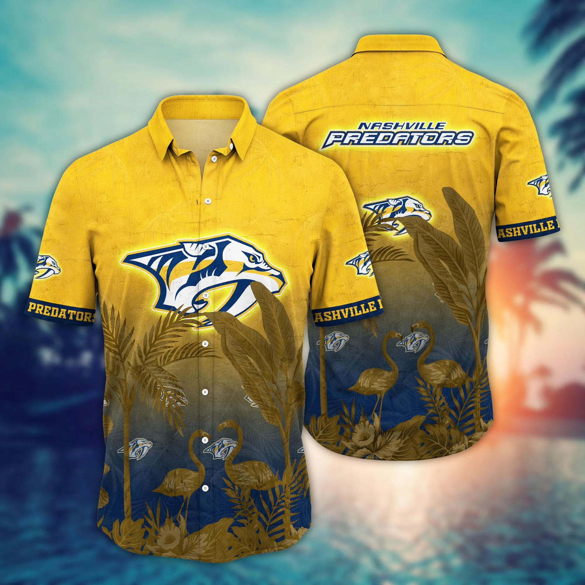 Nashville Predators Nhl Hawaiian Shirt Sunsetstime Aloha Shirt