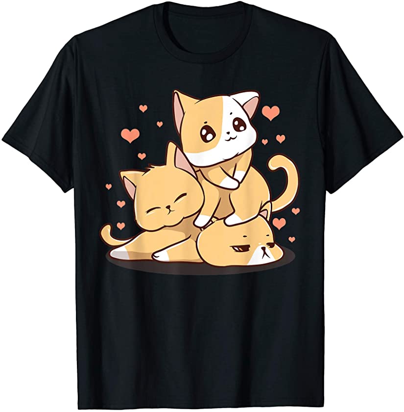 Cute Cat Mountain Funny Meowtain Kitten Neko Kitty T-Shirt