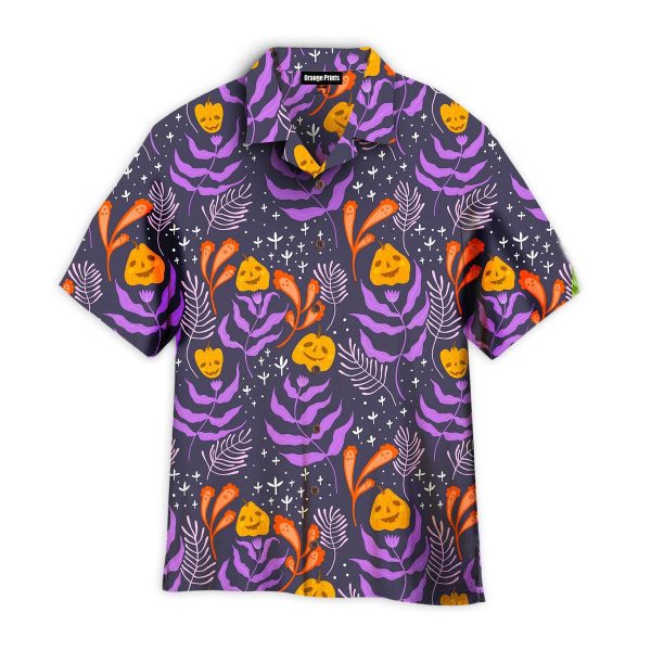 Halloween Pumkins Tropical Pattern Hawaii Shirt For Men Women Ha90872