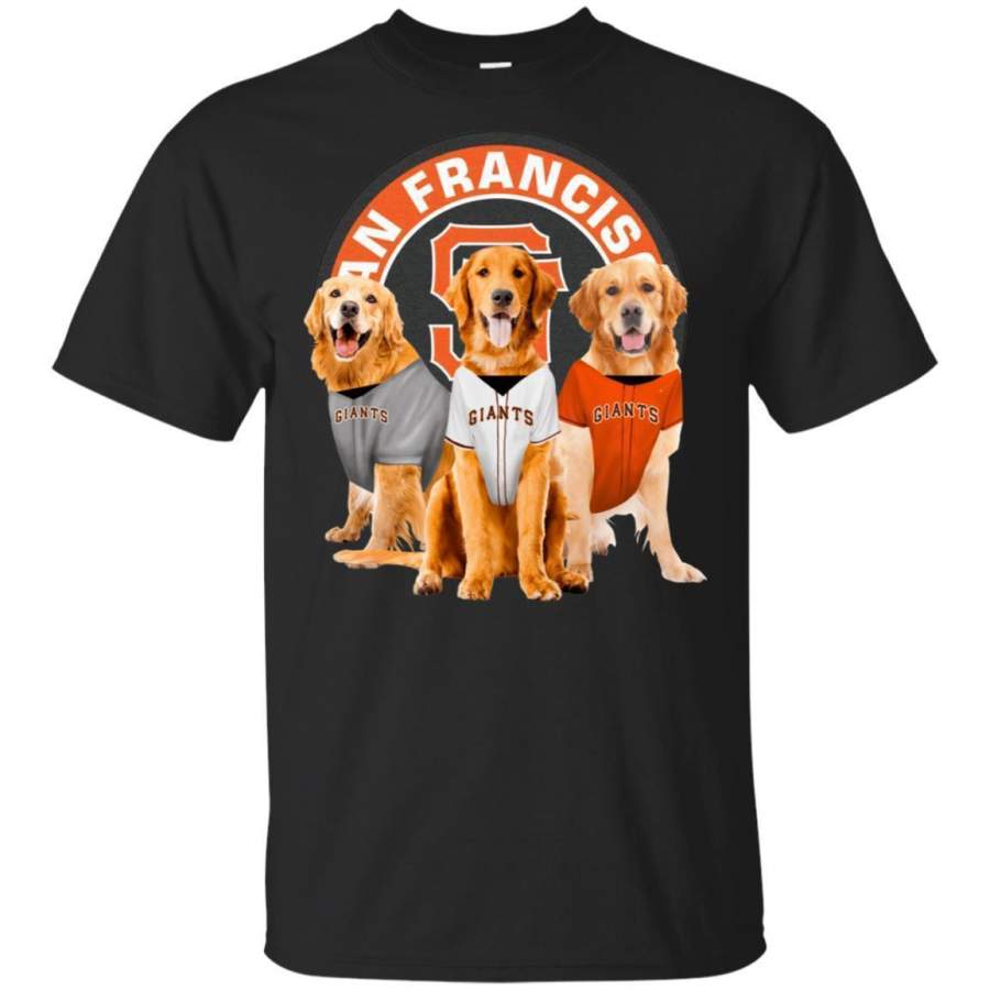 Golden Retriever Dog And San Francisco Giants Fan Shirt HT208