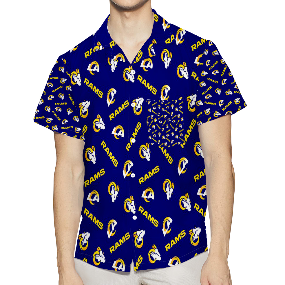 Los Angeles Rams7 3D All Over Print Summer Beach Hawaiian Shirt With Pocket