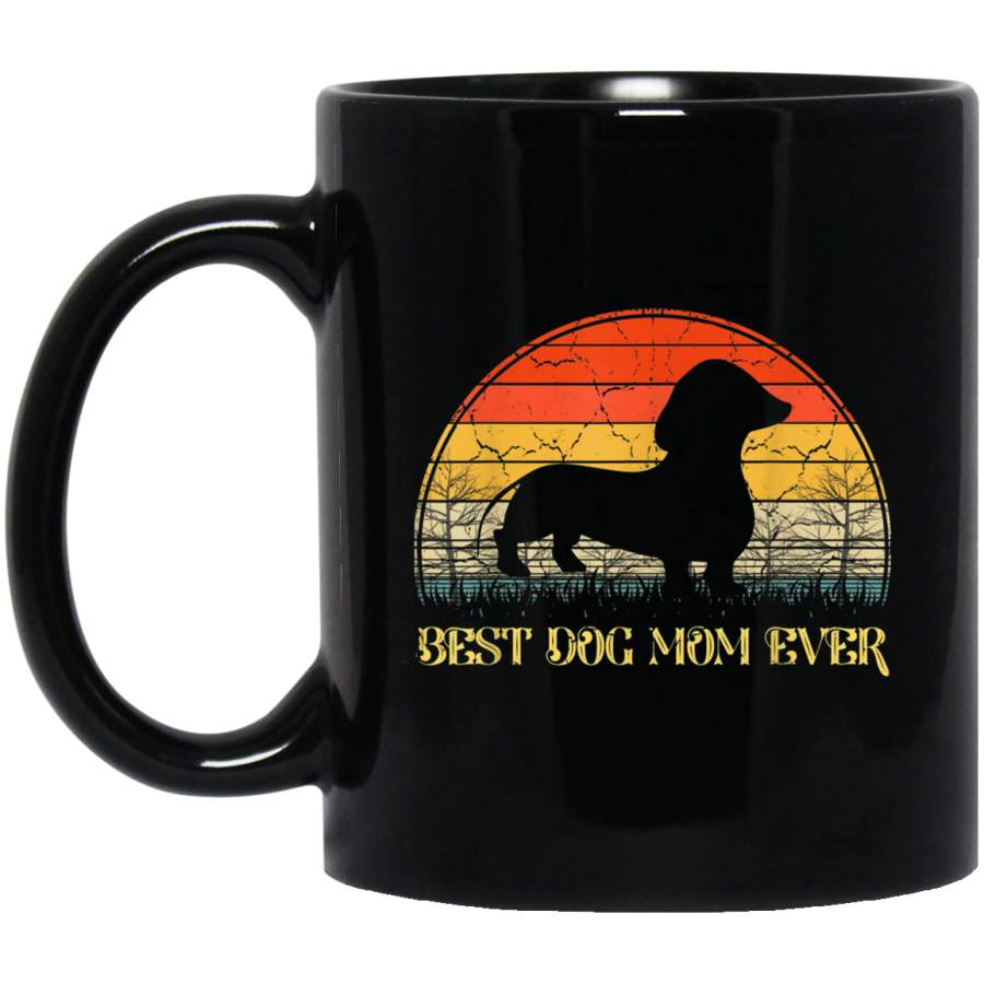 Best Dachshund Dog Mom Ever Vintage Dachshund Dog Lover Gift Mug