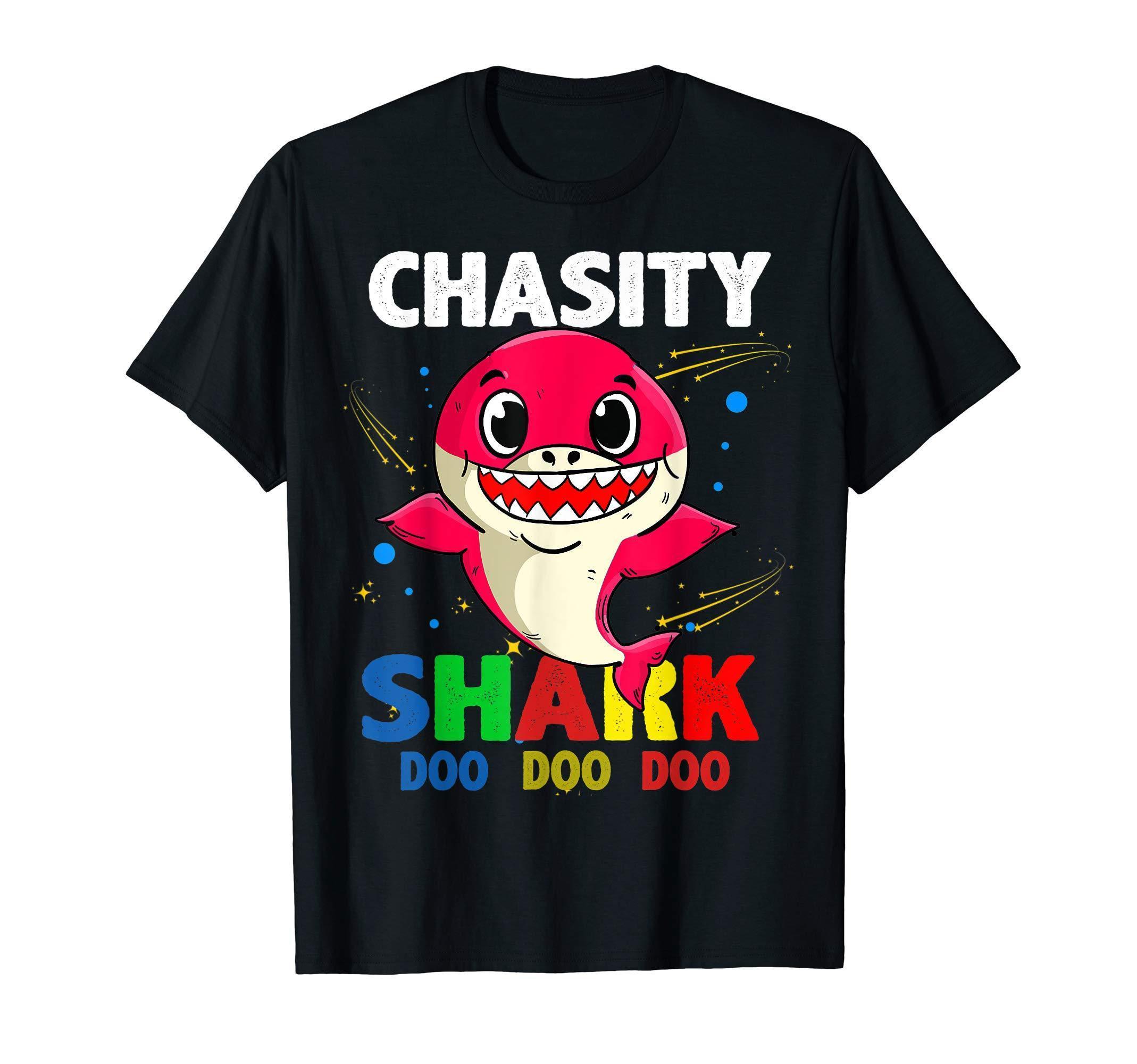 Custom Name Chasity Shark Doo Doo Doo Shark Funny T Shirt