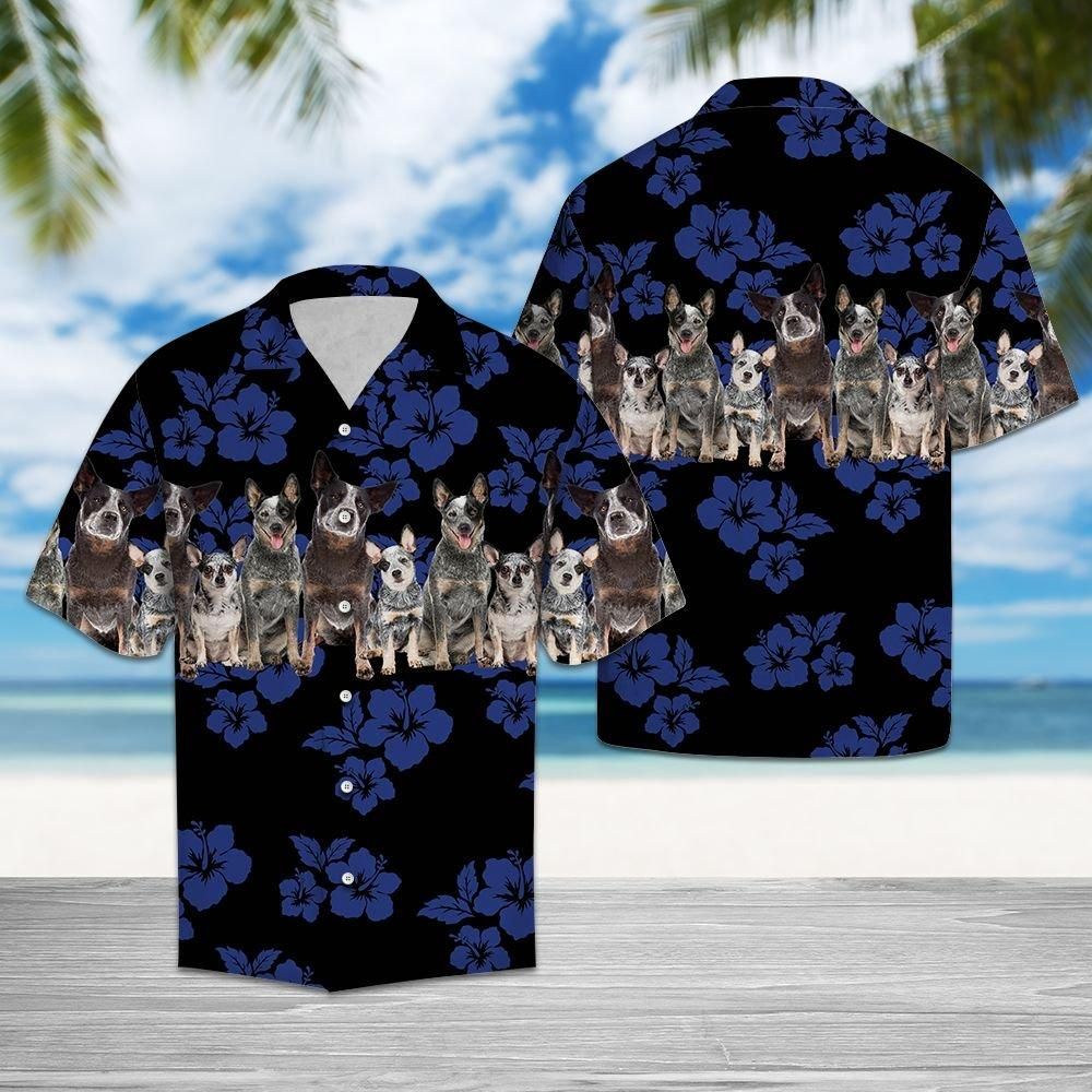 Aloha Shirt Awesome Australian Cattle Dog Hawaii Ha16393