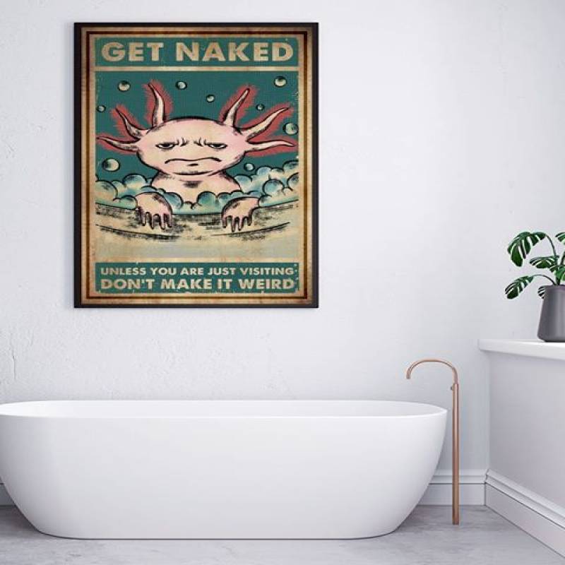 Animal Get Naked – Unframed Vertical Poster