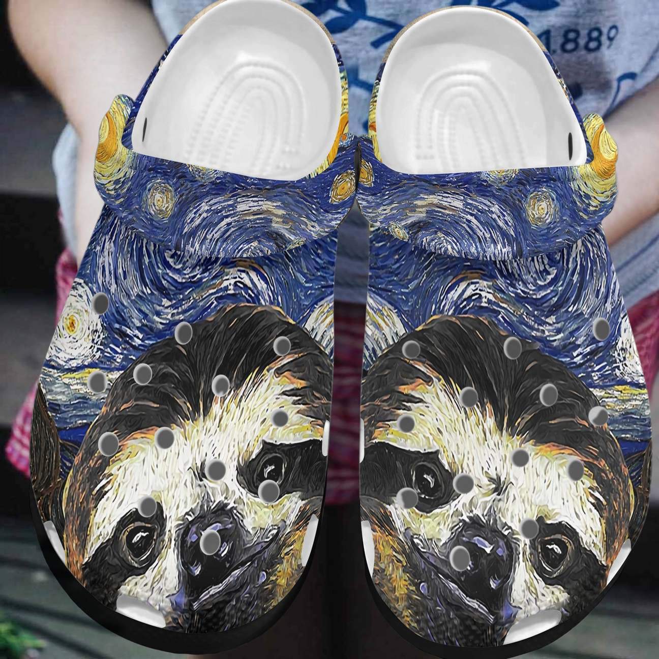 Sloth Personalized Clog, Custom Name, Text, Color, Number Fashion Style For Women, Men, Kid, Print 3D Super Cute Sloth