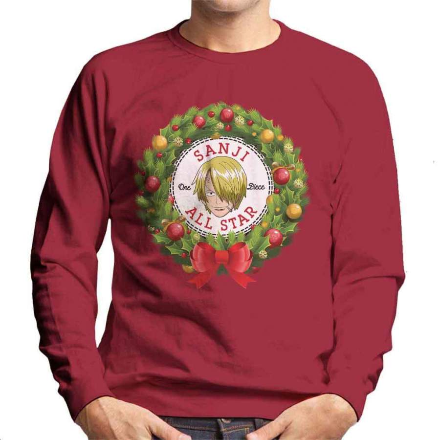 One Piece Sanji Christmas Converse All Star Men’s Sweatshirt
