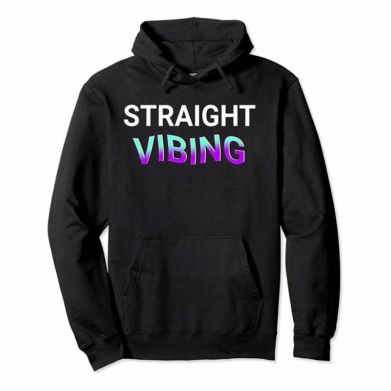 Straight Vibing Meme Vibe Check Aesthetic Pullover Hoodie, T Shirt, Sweatshirt