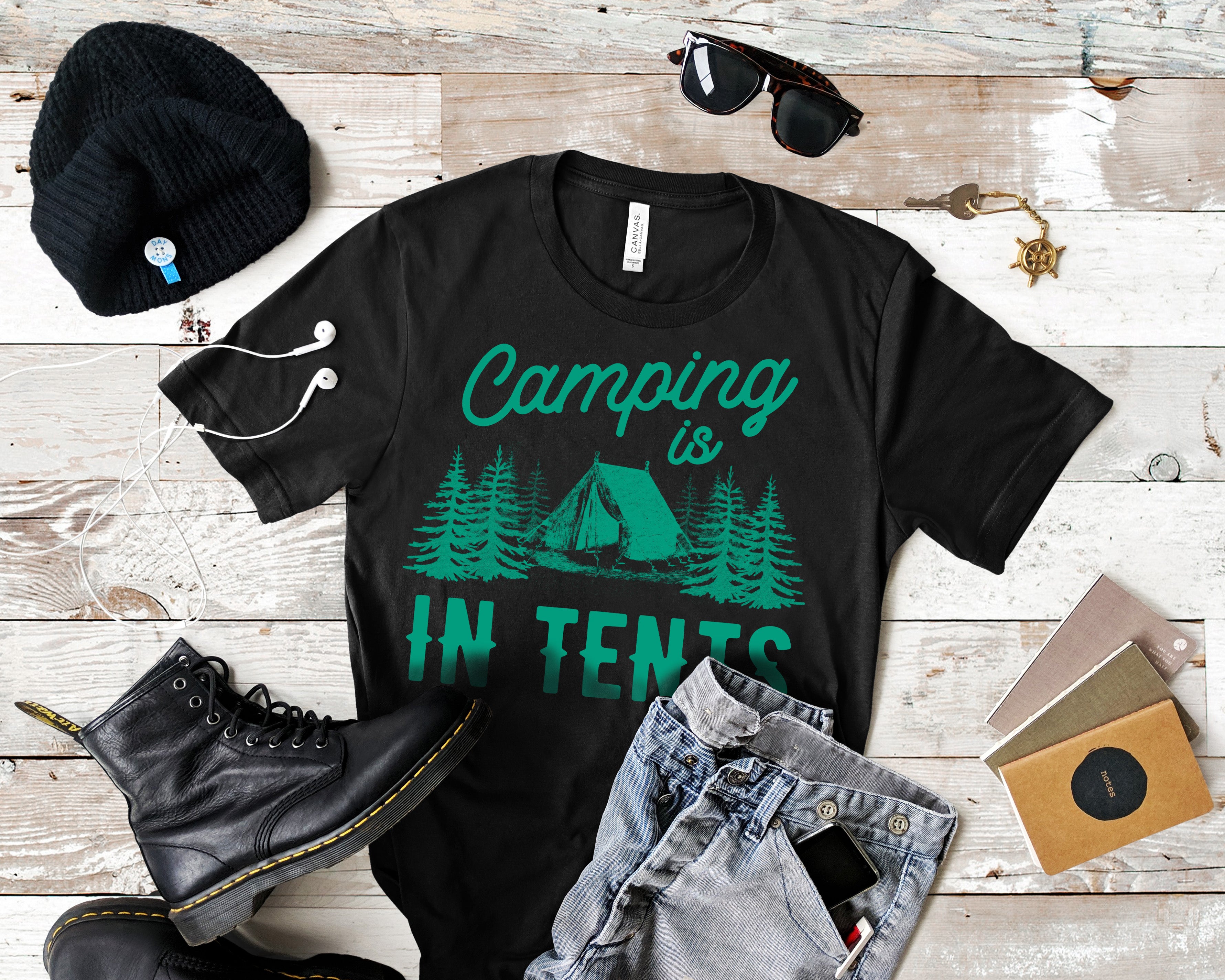 Women’s Camping is in Tents T Shirt Funny Intense Camping Shirt for Women – I06D07250115