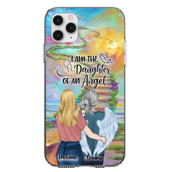 Custom Personalized Mom In The Heaven Phone Case – Mom And Daughter – Best Memorial Gift – Phone Case For Iphone And Samsung