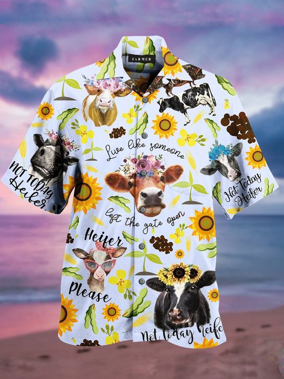 Animal Cotton-Blend Collar Shirts And Tops Hawaiian Shirt – For Men And Women