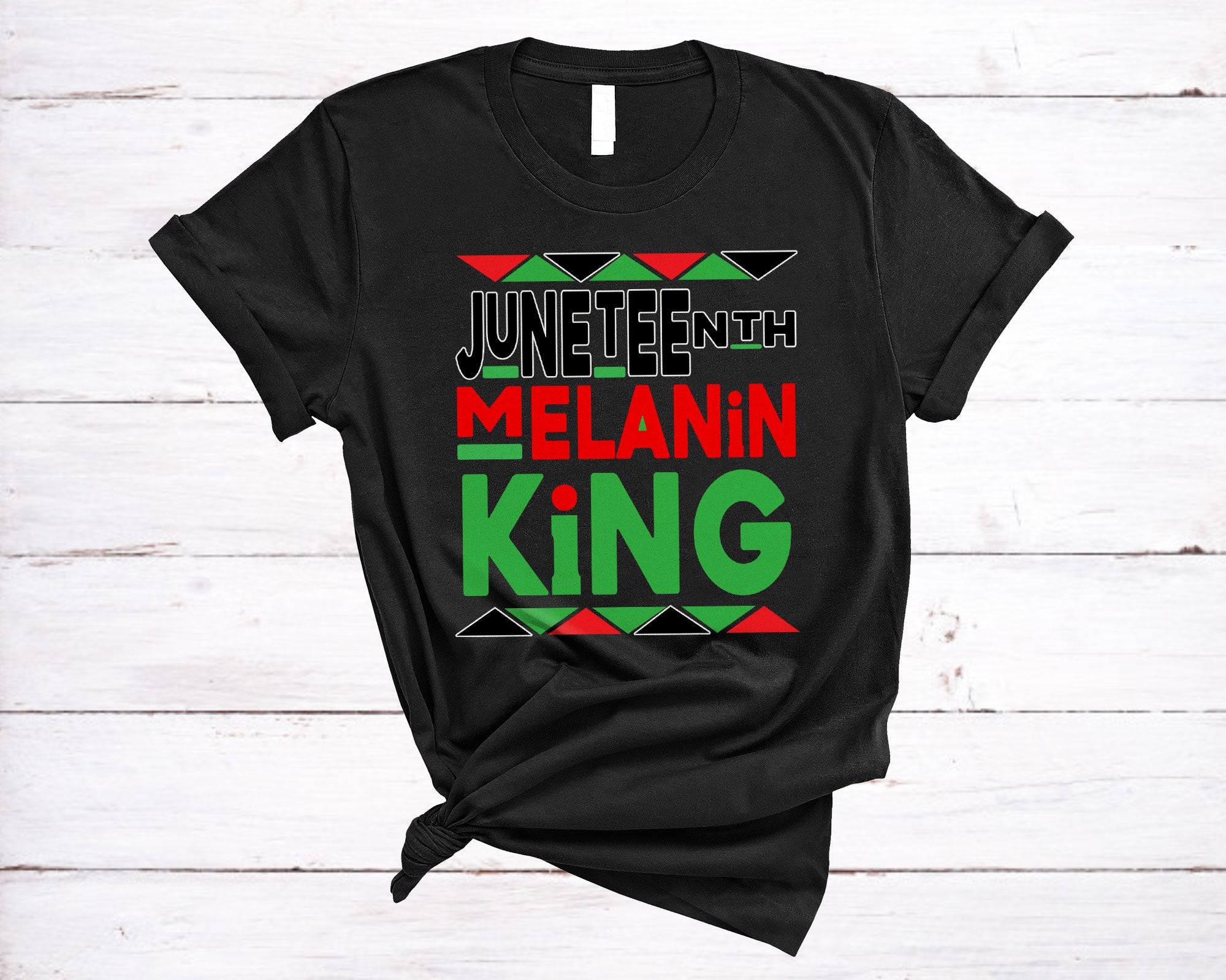 Juneteenth Father’S Day Shirt Juneteenth Melanin King Cool Dad Grandad Black History African Pride T-Shirt