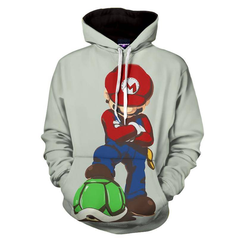 Super Mario Defeat Koopa Troopas Cool Art Game Hoodie