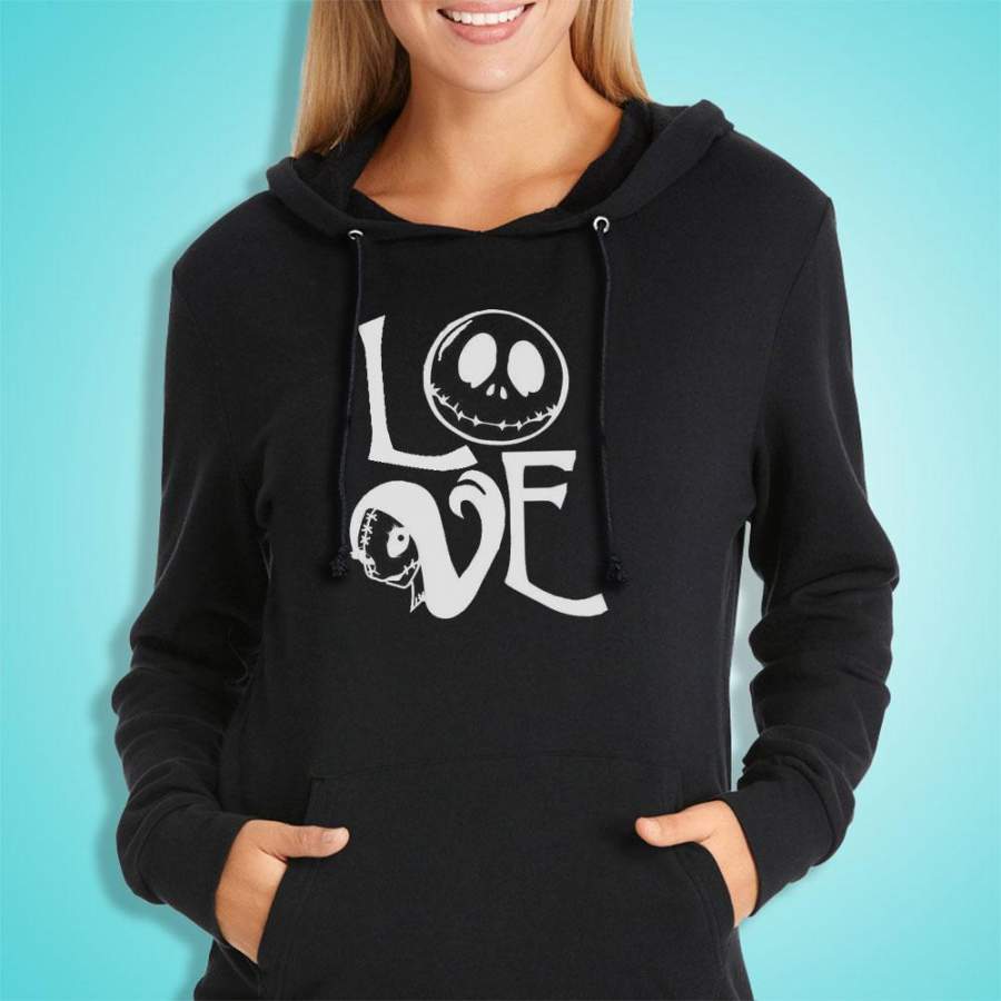 Love Jack And Sally Nightmare Before Women’S Hoodie