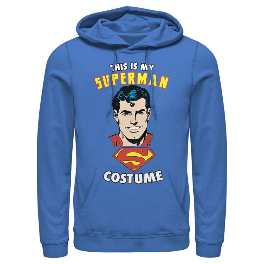 Superman Men’s This is My Hero Costume  Lightweight Hoodie