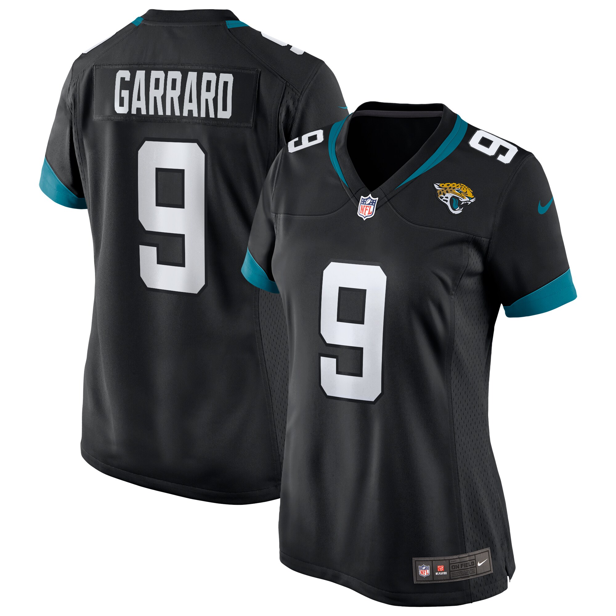 Women’s Jacksonville Jaguars David Garrard Black Game Retired Player Jersey