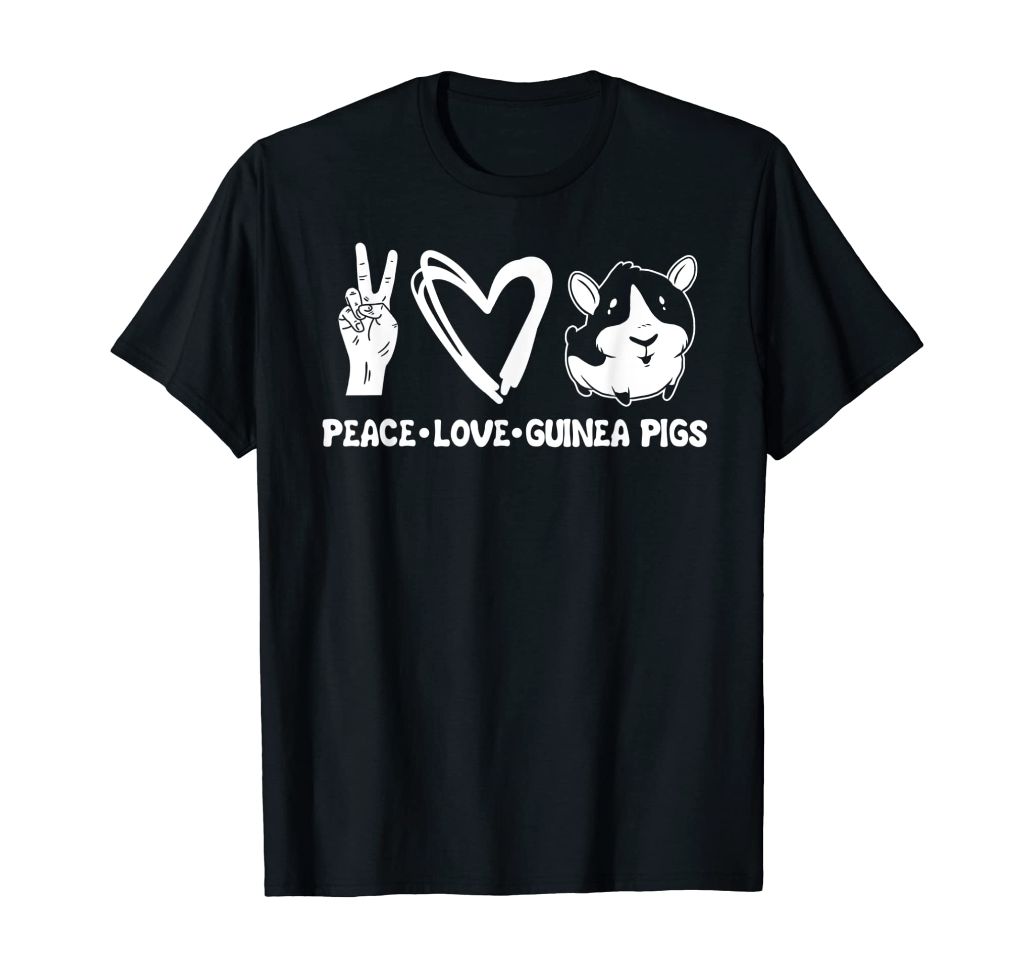 Peace Love Guinea Pig Clothes Stuff Cavy Gift Guinea Pig T-Shirt