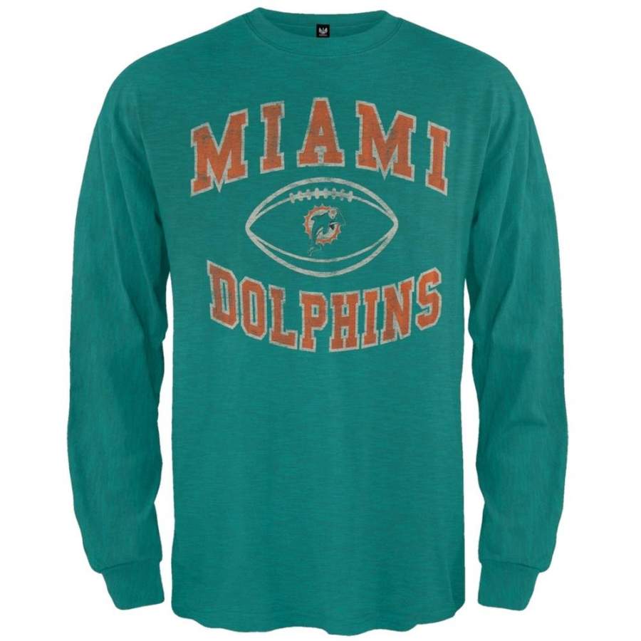 Miami Dolphins – Logo Scrum Premium Long Sleeve T-Shirt