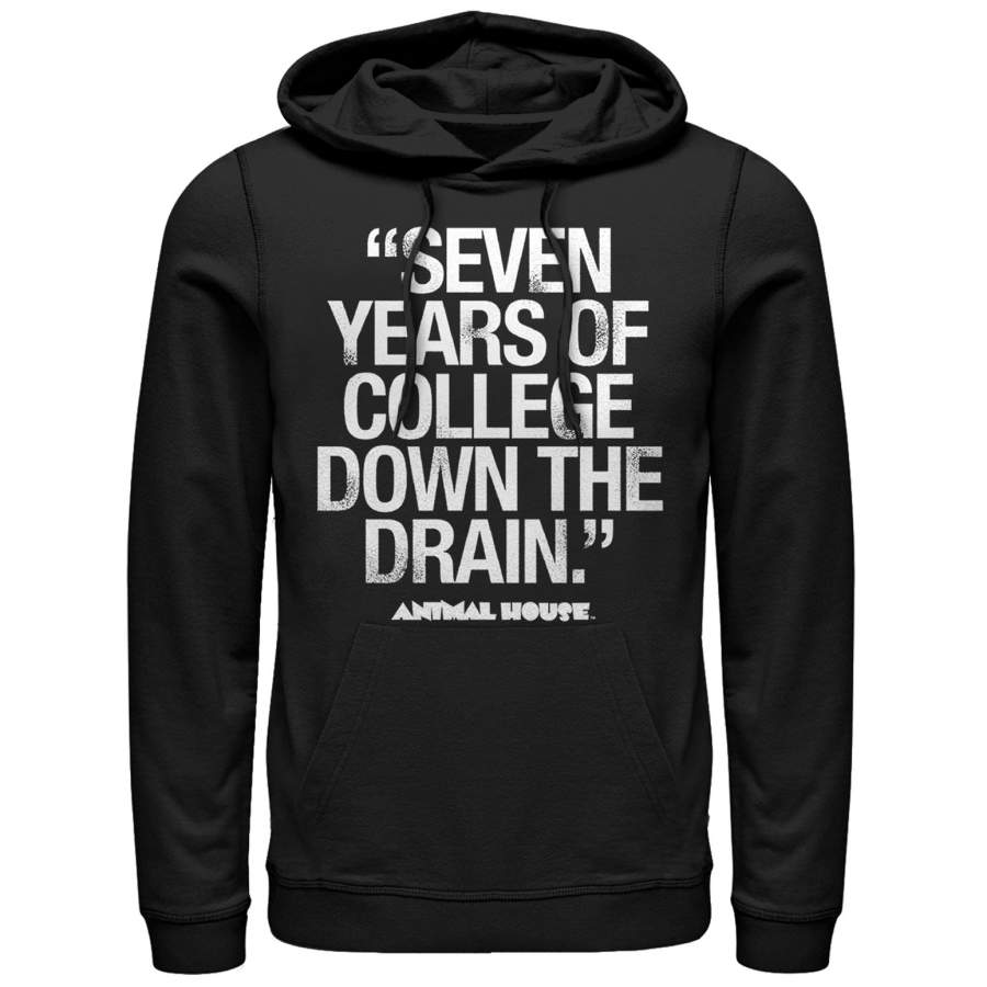 Animal House Men’s Bluto 7 Years Quote  Lightweight Hoodie