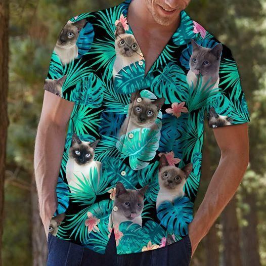 Cat Tropical Hawaiian Summer Hawaiian Shirt Ha3326