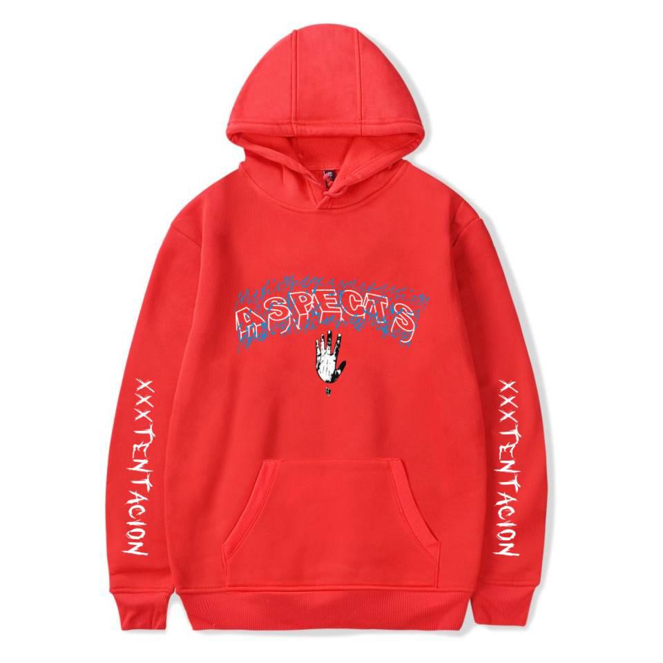 XXXTentacion Hoodies – Solid Color Popular Rapper XXXTentacion ASPECTS Icon Hoodie