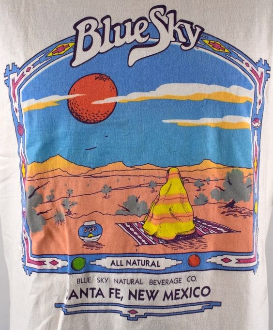 Blue Sky Santa Fe New Mexico 1990s Vintage Shirt Outfit