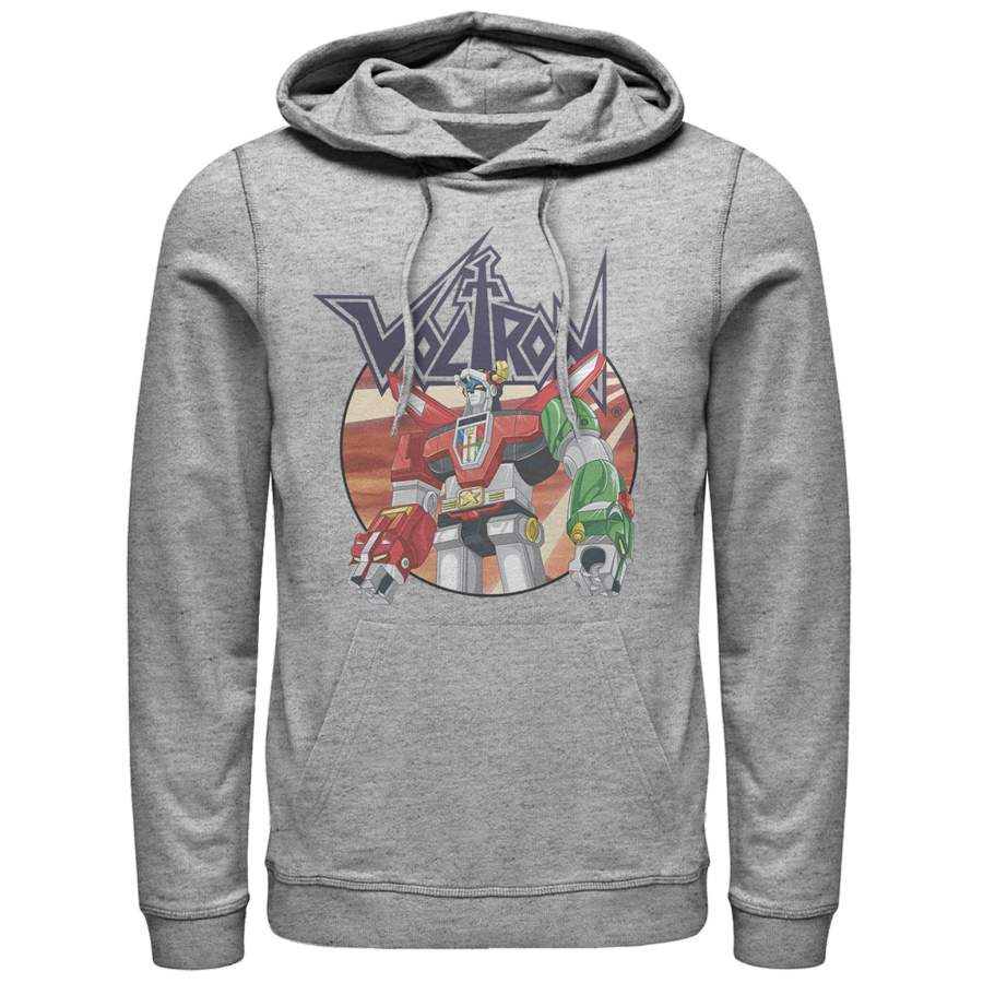 Voltron: Defender of the Universe Men’s Robot Circle  Lightweight Hoodie