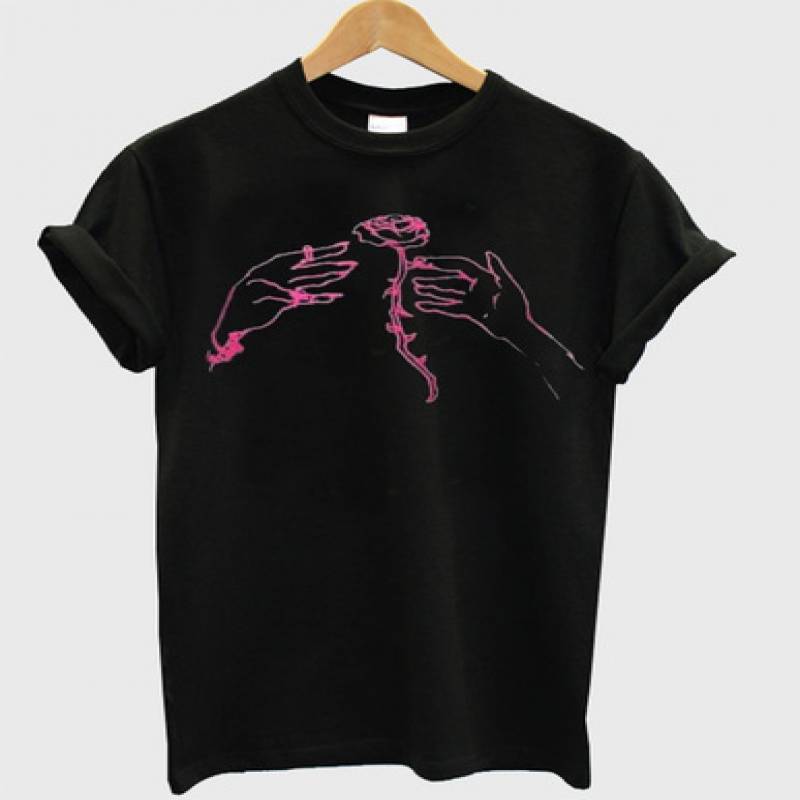 Give Pink Rose Foy You T-Shirt