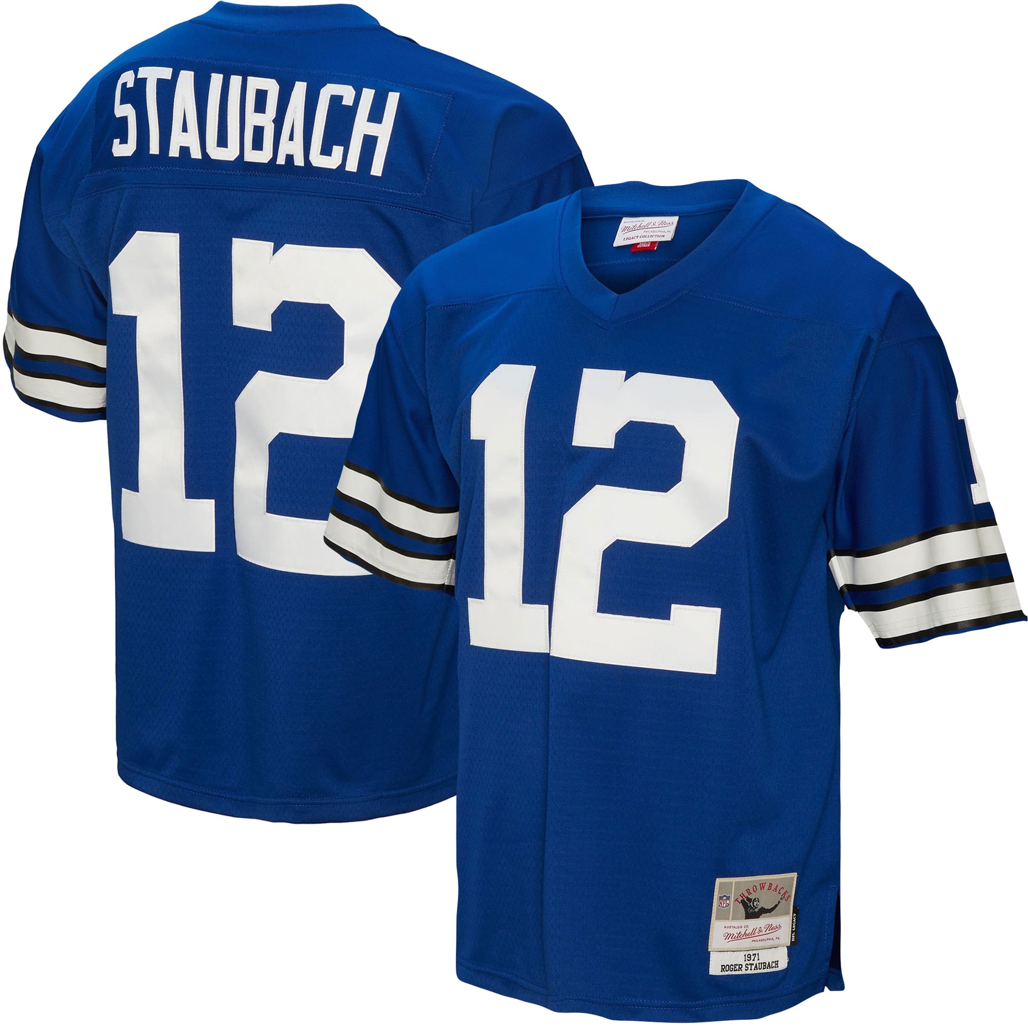 Roger Staubach Dallas Cowboys Mitchell & Ness Legacy Replica Jersey – Royal