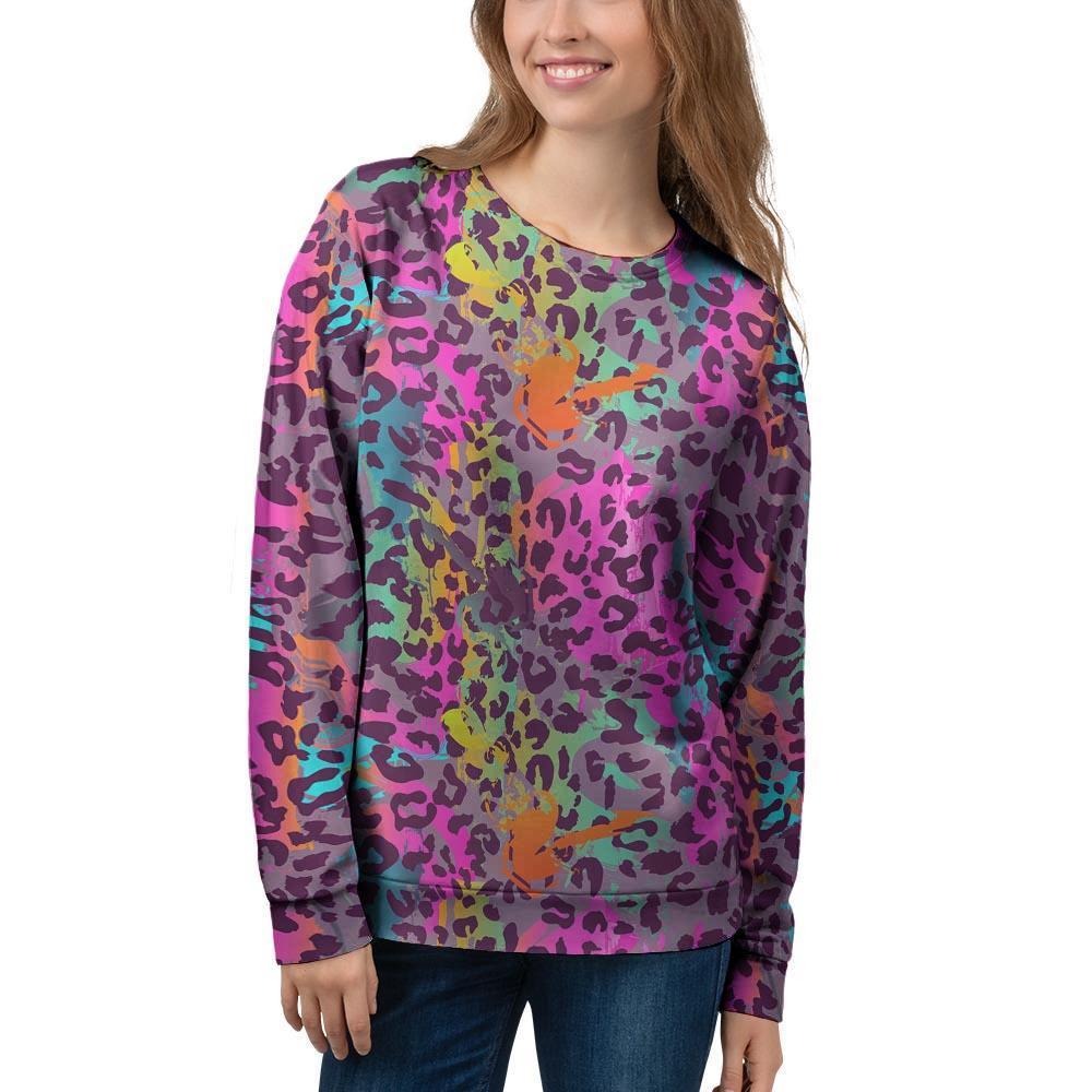 Colorful Leopard Women’S Sweatshirt