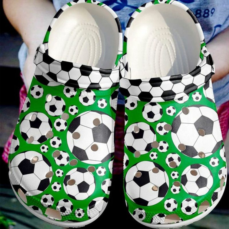 Soccer Flying Ball 102 Gift For Lover Rubber clog Shoes Comfy Footwear