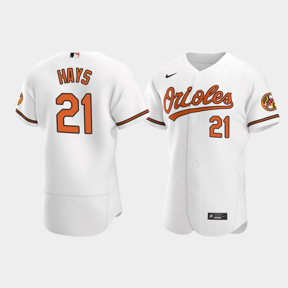 Austin Hays 21 Baltimore Orioles White Home Jersey