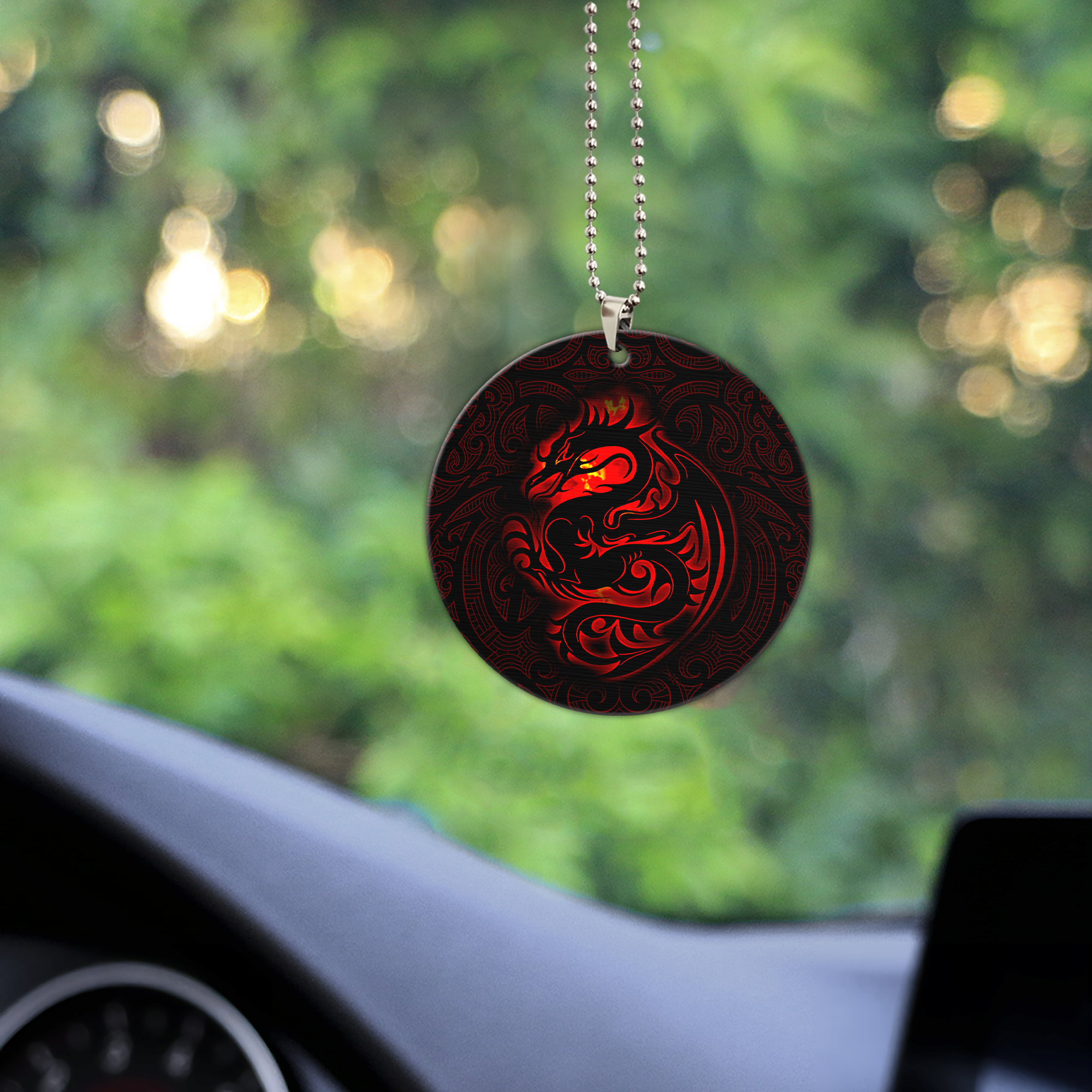 Tribal Dragon Unique Design Car Hanging Ornament