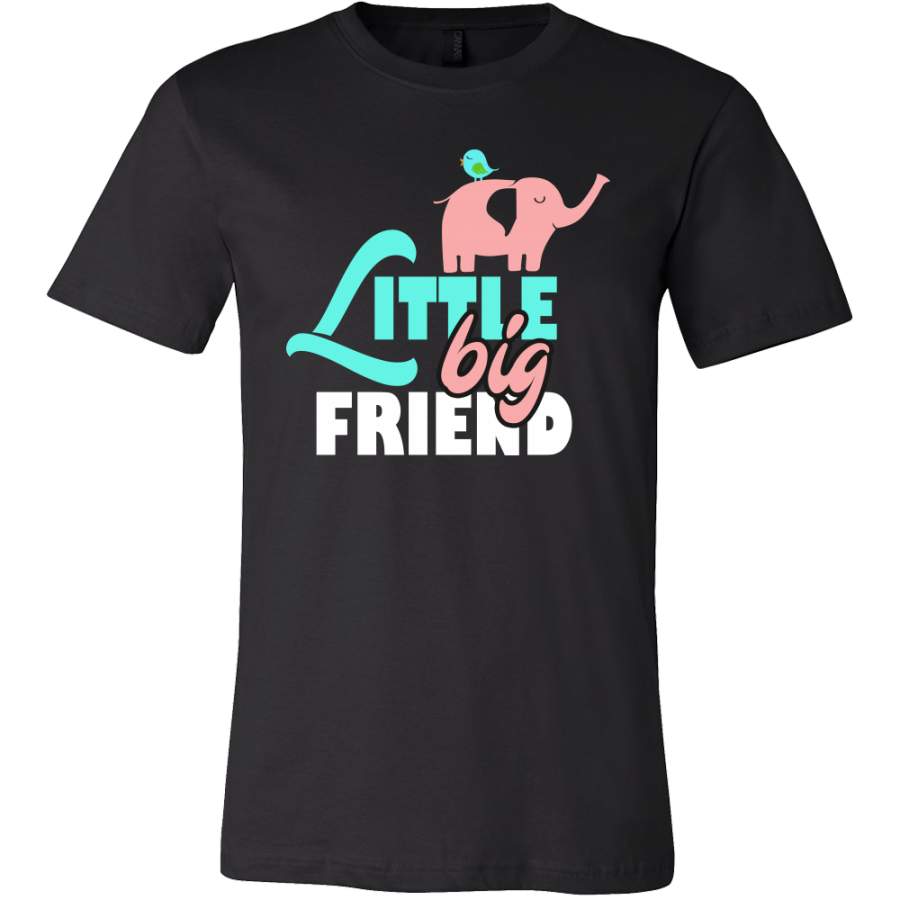 Little Big Friend Elephant and Bird Best Friends T-shirt