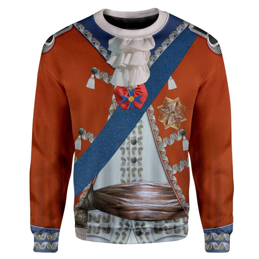 Gearhuman 3D Stanislaw August Poniatowski King of Poland Custom Sweatshirt Apparel