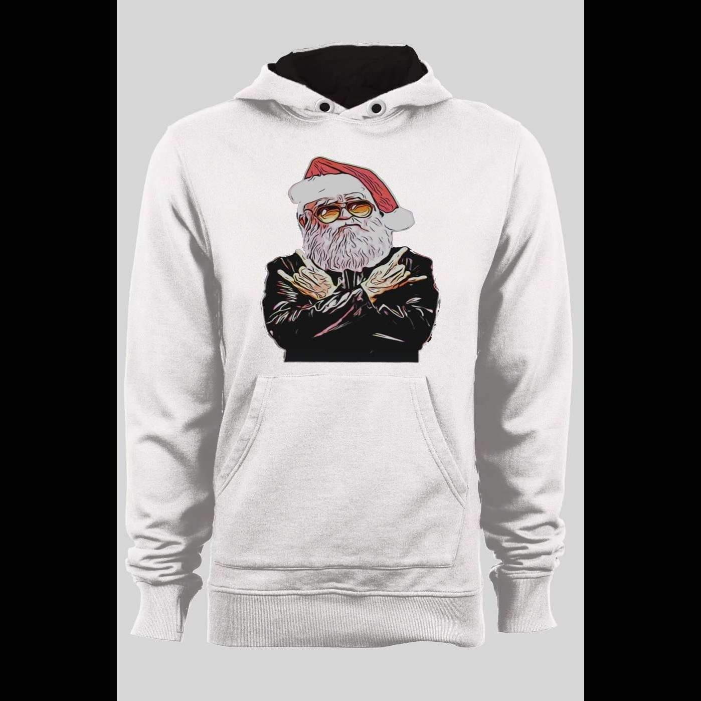 ROCKER SANTA CHRISTMAS PULL OVER HOODIE
