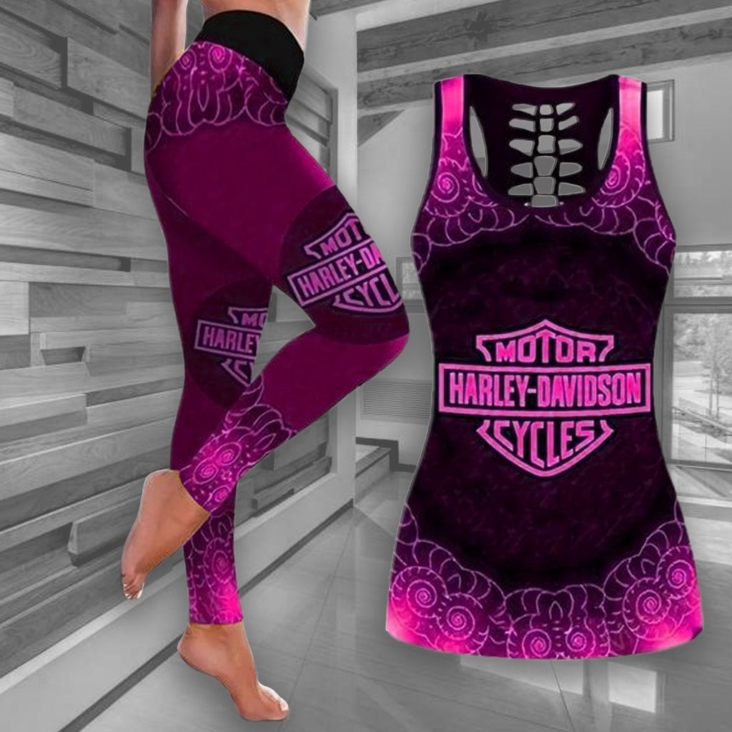 [Limited Edition] Hd 3D All Over Printed Combo Tank Top & Leggings Outfit For Women – Hd377