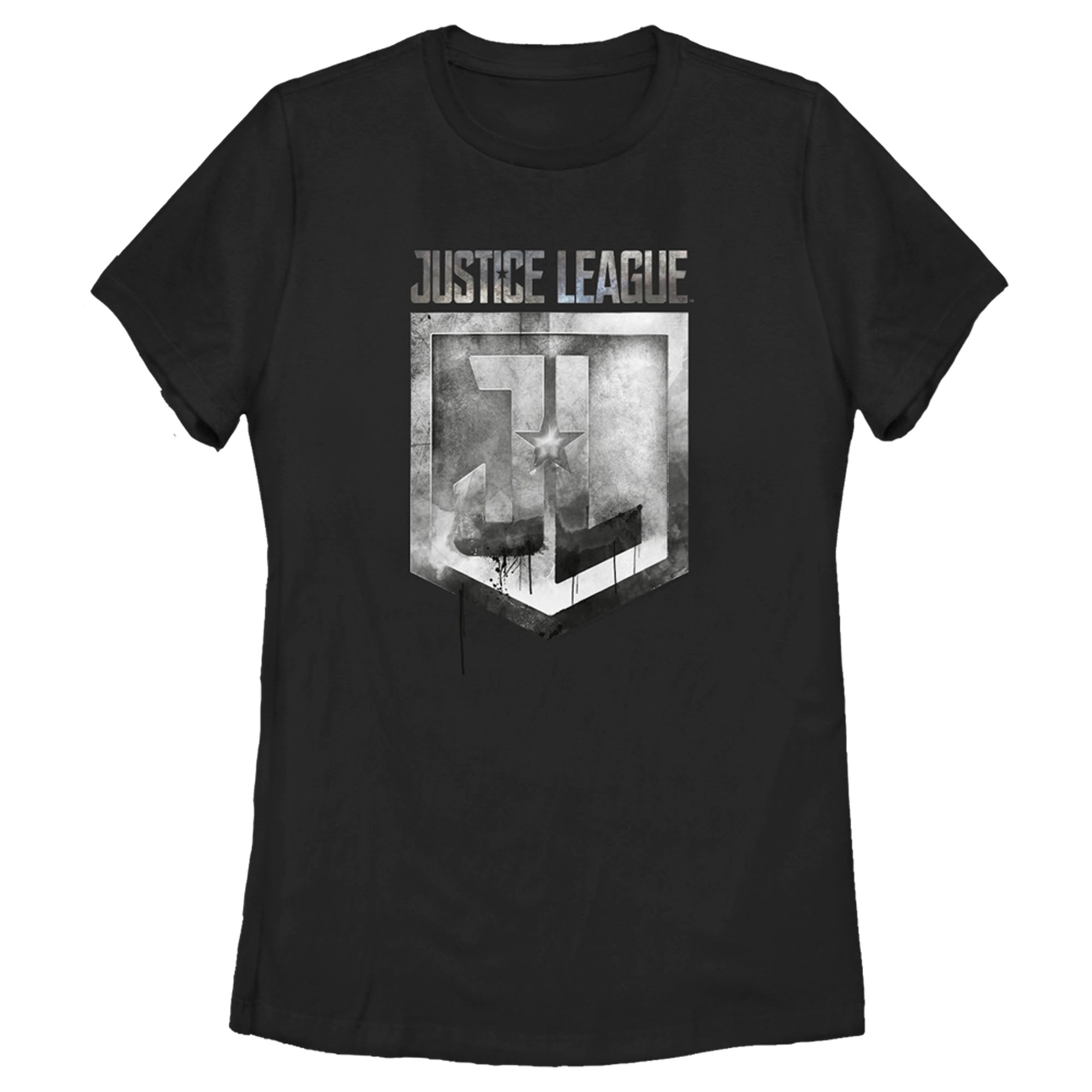 Zack Snyder Justice League Women’S Smoke And Stone Shield Logo  T-Shirt