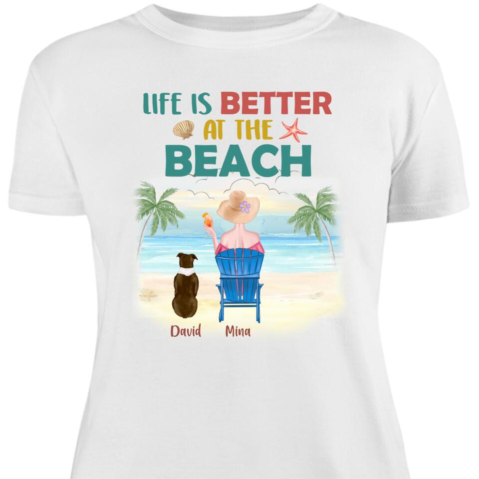 Personalized Dog Beach Women Shirt, Best Gift For Dog Lover – Trending Personalized