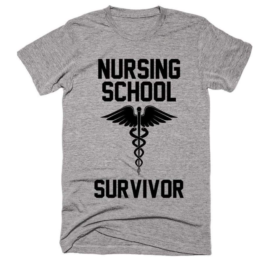 Nursing School Survivor T-shirt, Nursing shirt, Nursing school tshirt