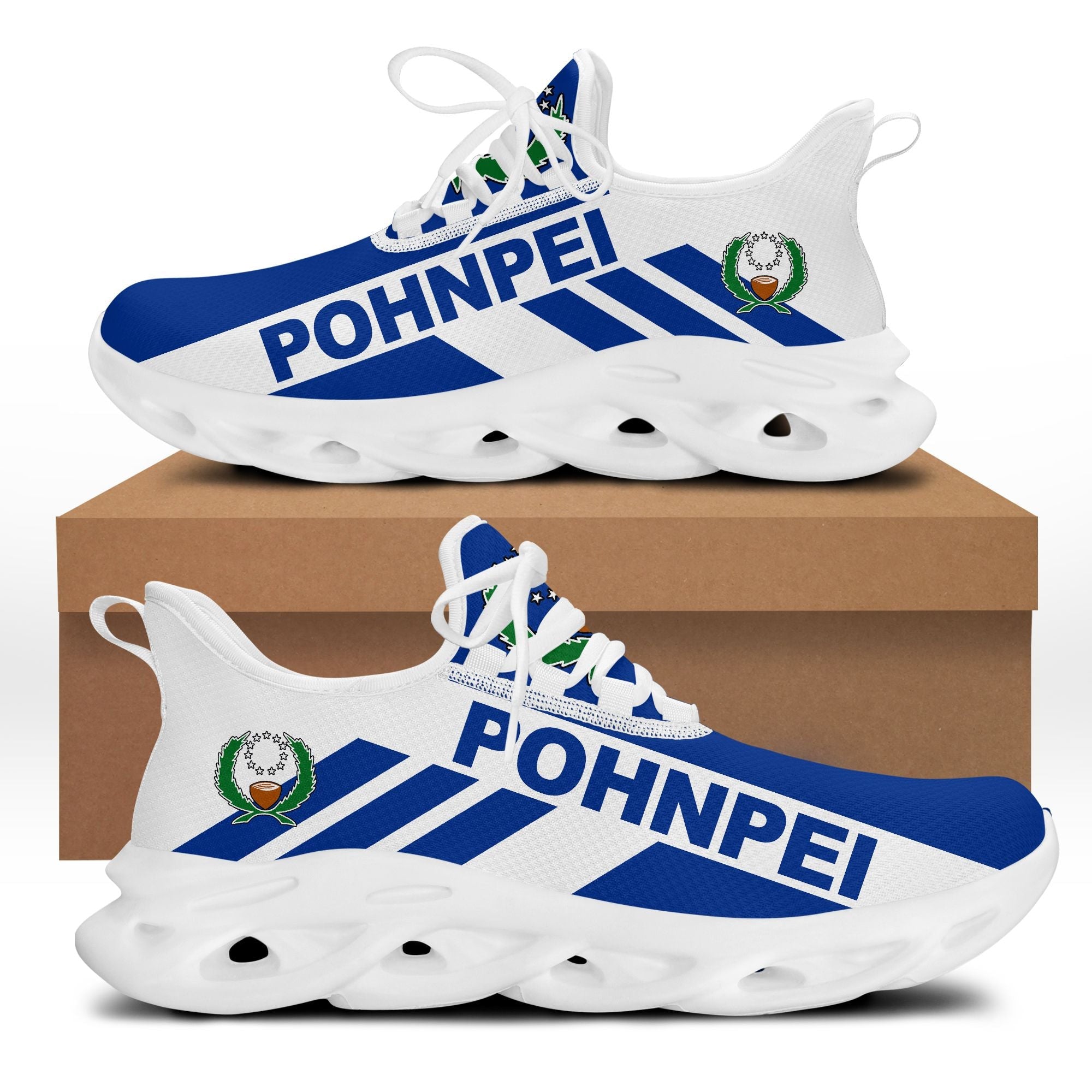 Polynesian Footwear – Pohnpei Flag Sport Clunky Sneakers J109 – Vergors ...