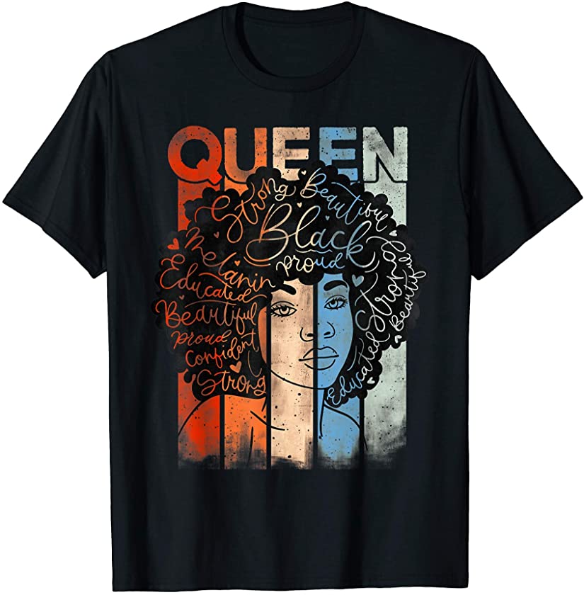 Womens Black Queen Shirt, Black Queen Tshirt, Black Queen T-Shirt