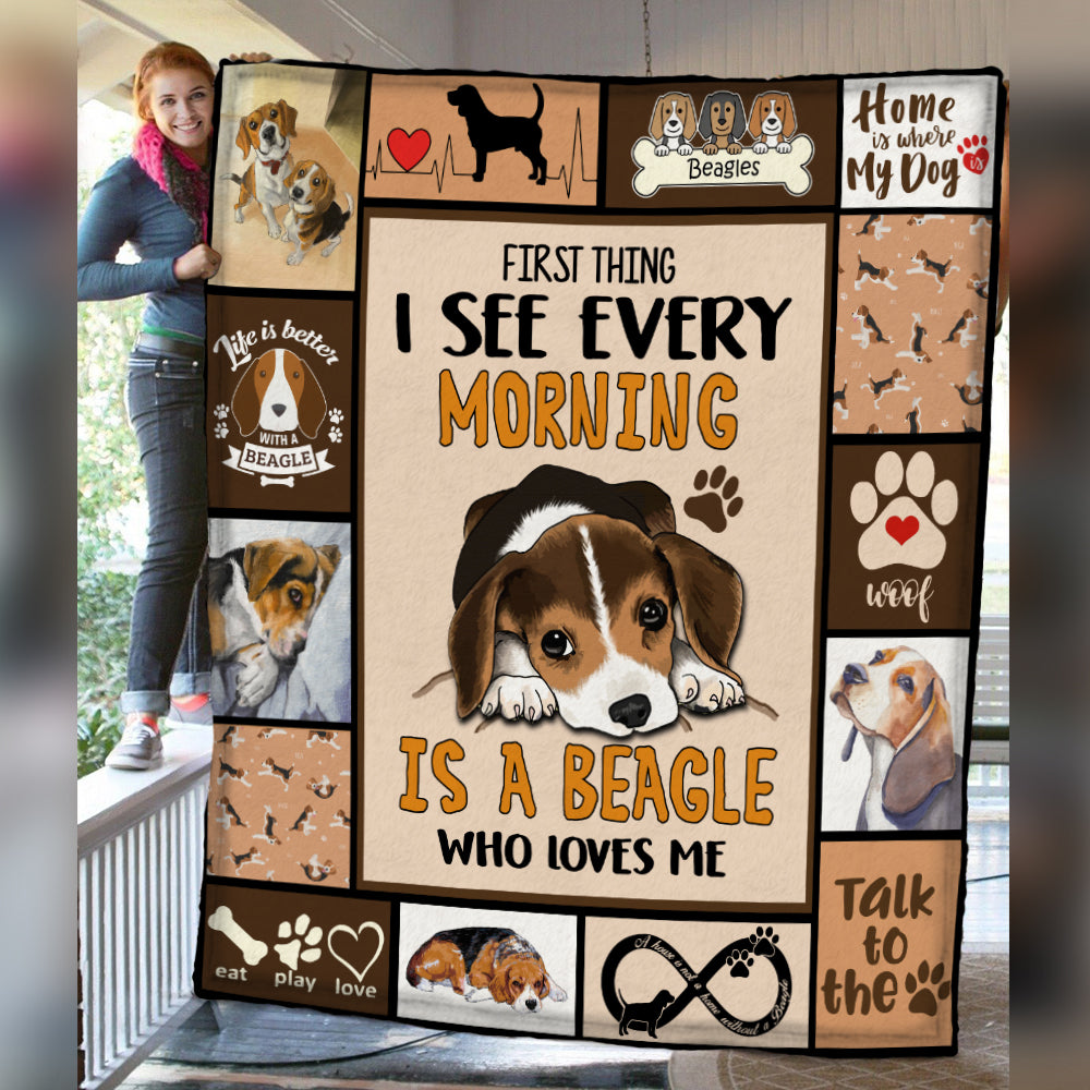 Beagle Dog Lover Fleece Blanket