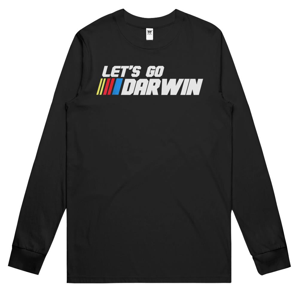 Lets Go Darwin Funny Sarcastic Women Men Let’S Go Darwin (1) Long Sleeve T Shirts