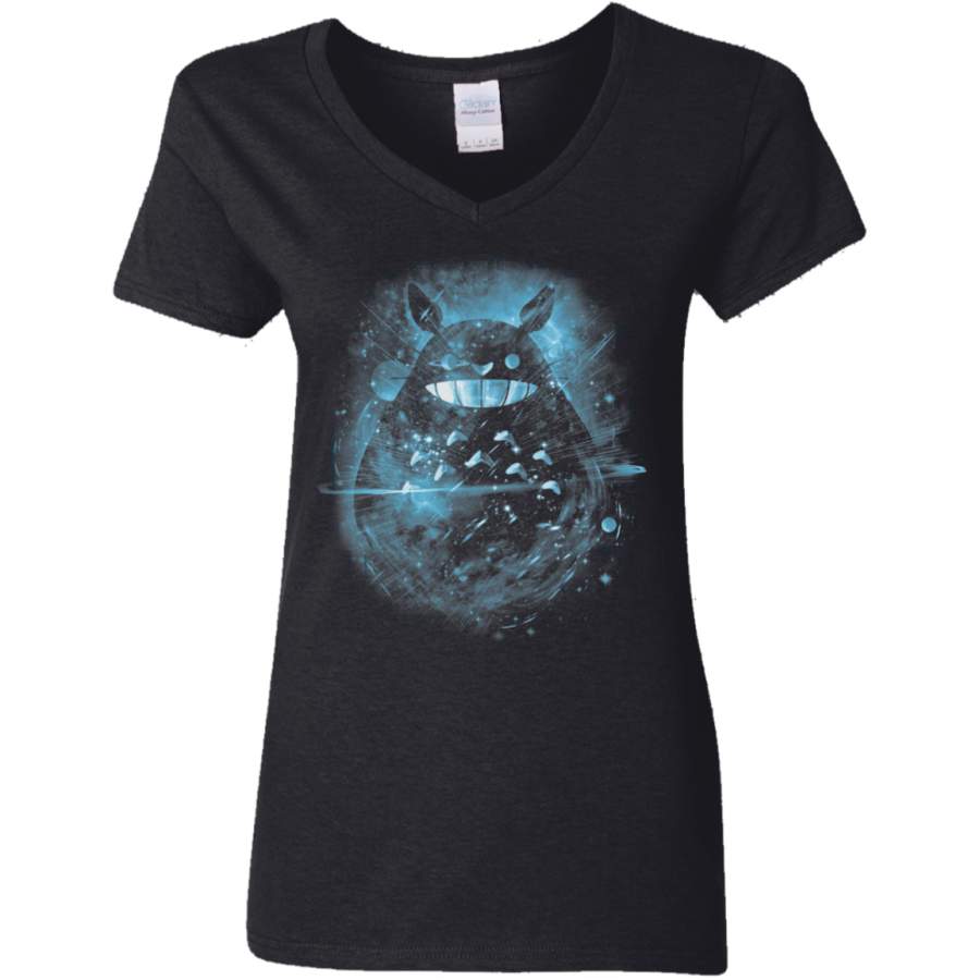 The big friend nebula blue version Women’s V-Neck T-Shirt